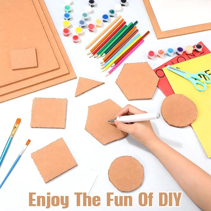 Crtiin 12 Pcs Cork Board Tiles Bulletin Boards 12"x12" 1/4" Thick Square - Image 4