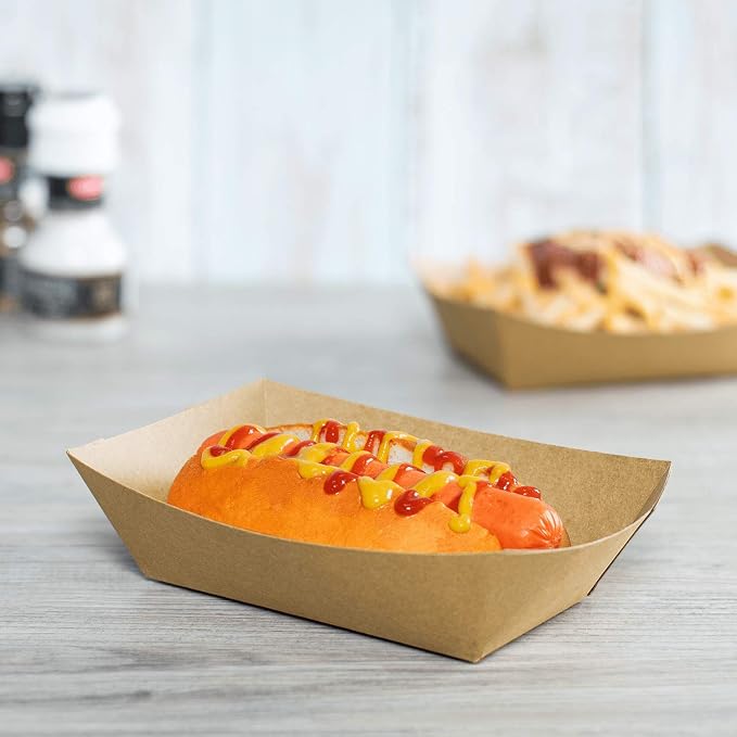 Karat [3 lbs - 500 Pack Kraft Paper Food Serving Tray - Image 7