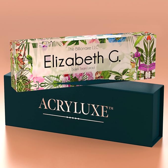 Desk Name Plate Personalized, Custom Name Plates, 2½/x8 Inches, Thick - Image 8