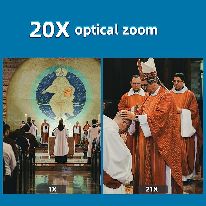 4K NDI PTZ Camera with AI Auto Tracking 21X Optical Zoom HDMI/SDI/USB 3.0/PoE/IP for Church Worship, Live Events, Video Conferencing (OBS, vMix, Zoom, Teams)-DeskLoop Office