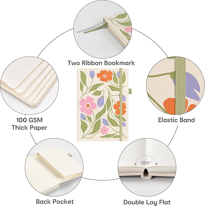 &And Per Se Lined Hardcover Notebook – A5 5.7"x8" College Ruled, 160 Pages - Image 5