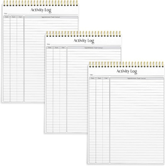 Better Office Products Activity Log Notepad, 8.5" x 11", Planning Note Pad by BetterOfficeProducts