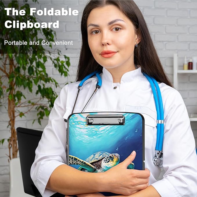 Clipboard with Storage, Heavy Duty Plastic Storage Clipboard with Low Profile - Image 5