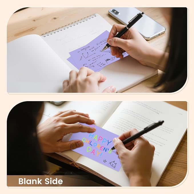 Index Cards 3x5 Inch, Flash Cards, Blank Purple Note Cards Paper - Image 5