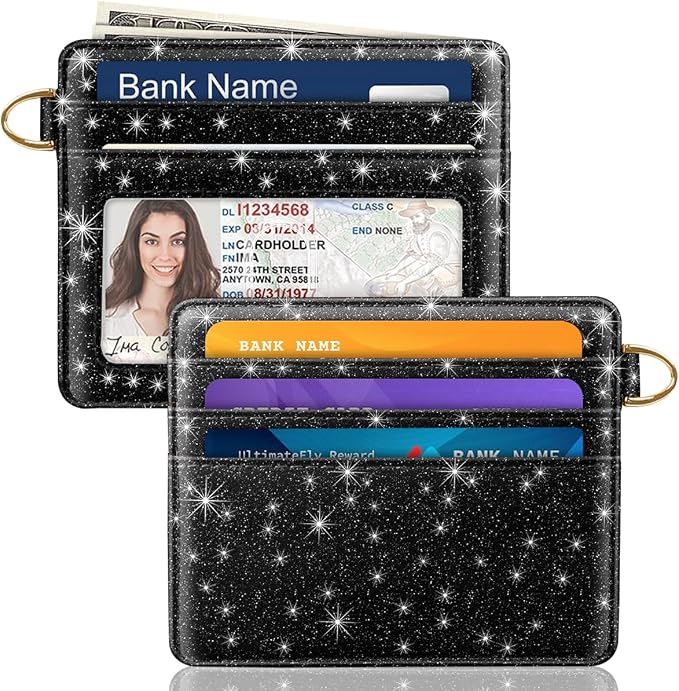Slim Minimalist Front Pocket RFID Blocking Credit Card Holder Small Wallet Cute by Simikol