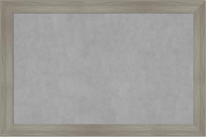 Amanti Art Grey Framed Magnetic Board 24x36 Large Vision Board by AmantiArt