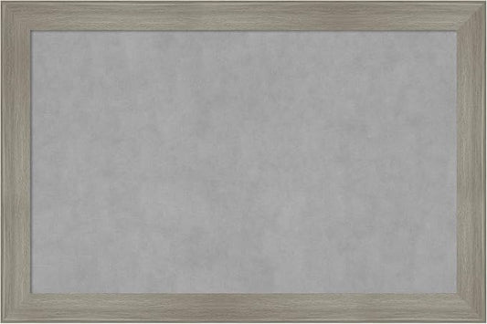 Amanti Art Grey Framed Magnetic Board 24x36 Large Vision Board by AmantiArt