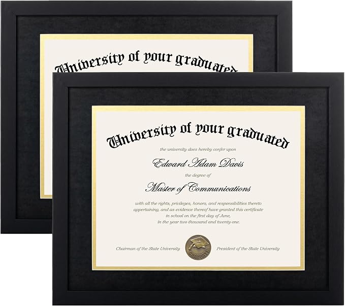 upsimples 11x14 Diploma Frame Certificate Degree Document Frame by upsimples