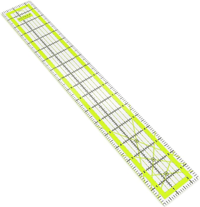 ARTEZA Quilting Ruler – 2.5" x 18" Acrylic Sewing Ruler by ARTEZA