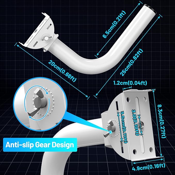 UeeVii 4-Pack Universal Wireless Bridge Bracket Mount, Pole and Wall-Mounted - Image 4