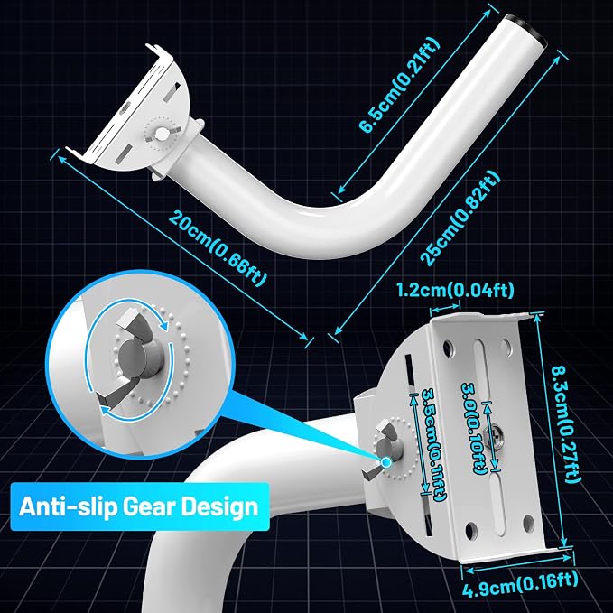 UeeVii Universal Wireless Bridge Bracket Mount, Pole and Wall-Mounted Mount - Image 4
