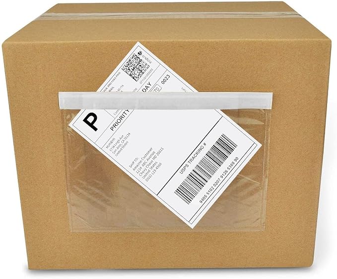 6" x 9" shipping label sleeves, Packing Slip Envelope Pouches by NefLaca