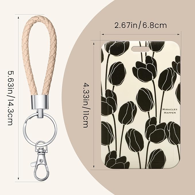 ID Card Badge Holder Key Chain - Image 2