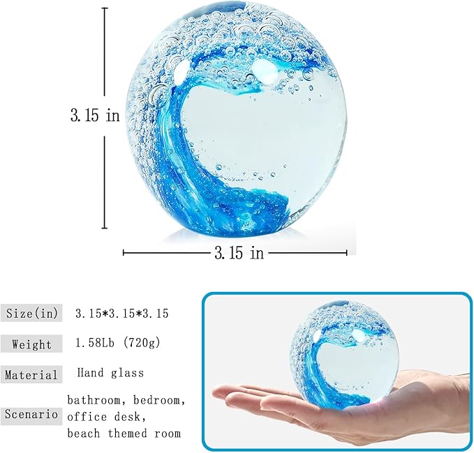 Ocean Wave Glass Ball - Image 3