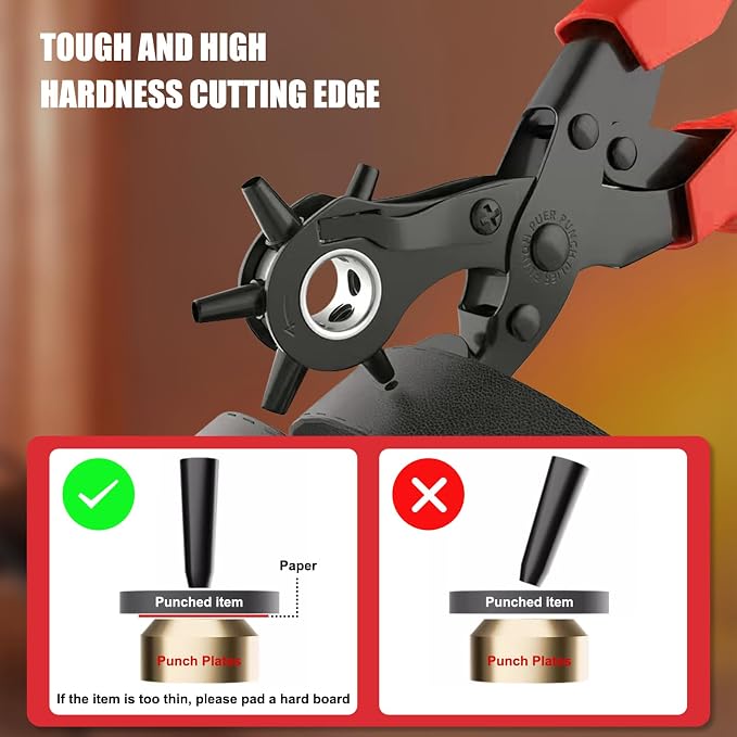 Diyife® Leather Hole Puncher, Full Set Punch Tool Kits - Image 6