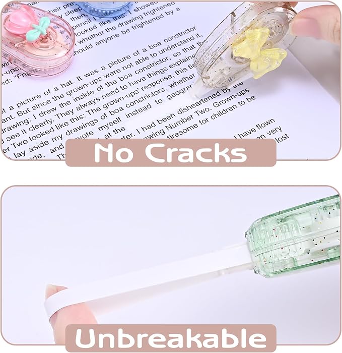 Temiary 6P Aesthetic Correction Tape, Butterfly Knot | Cute Correction - Image 5