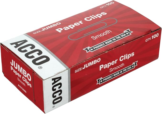 ACCO Paper Clips, 100 Clips/Box, 1 Box - Image 5