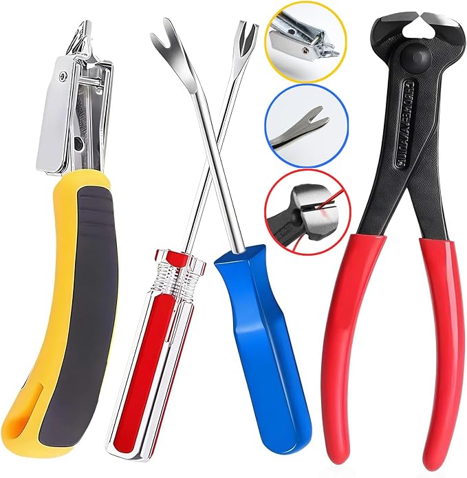 Upholstery Carpet Staple Remover and Nail Puller Remover Tool Set by Unknown