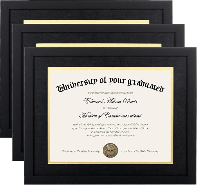 upsimples 11x14 Diploma Frame Certificate Degree Document Frame by upsimples