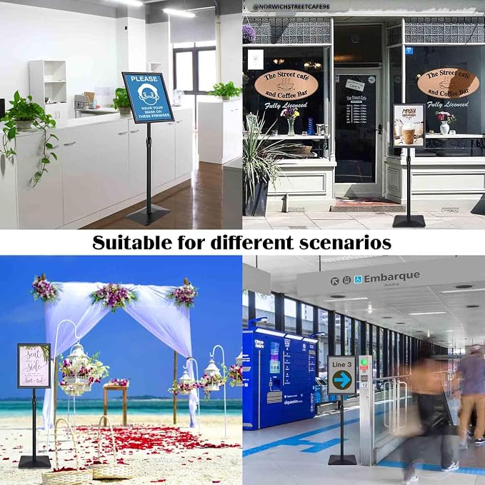 Golemas Adjustable Sign Stand for Display, - Image 9
