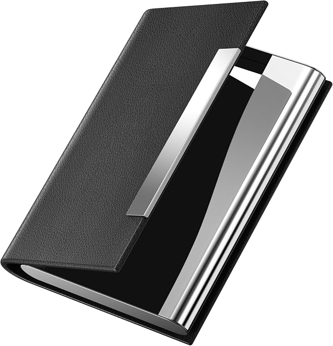 Padike Business Card Holder/ Case Professional PU Leather & Stainless Steel by padike