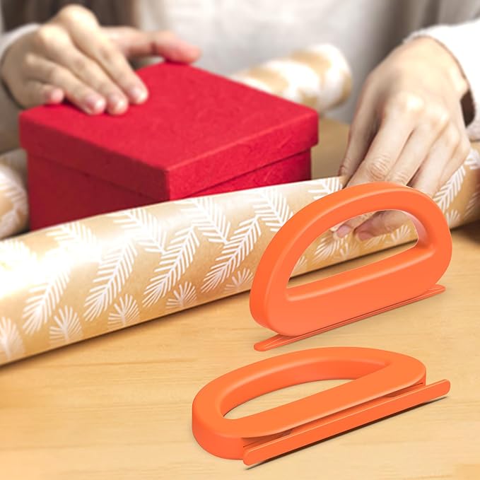 Dual Ended Wrapping Paper Cutter 2-Pack | Effortless Gift Wrap Cutter Slider - Image 3