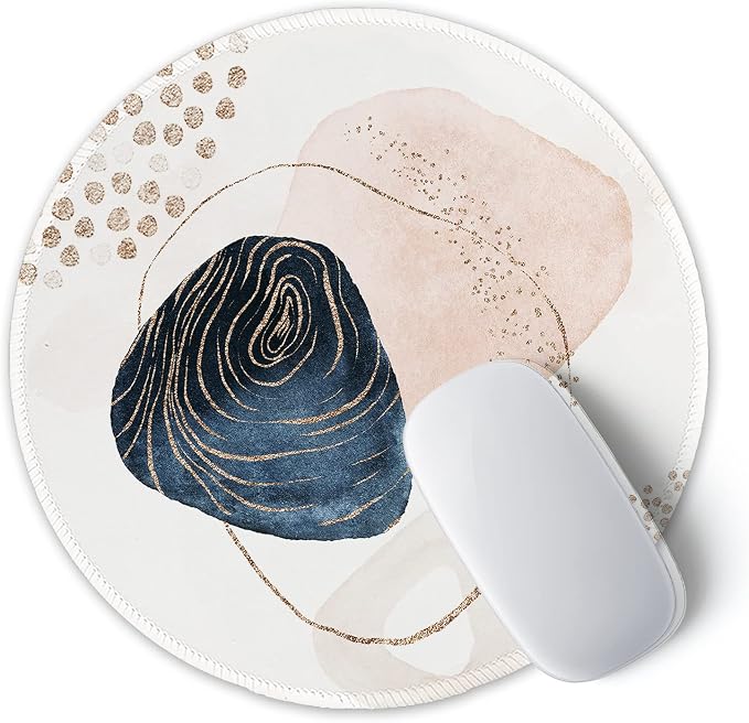 ITNRSIIET Round Mouse Pad with Stitched Edge Premium-Textured Waterproof - Image 2