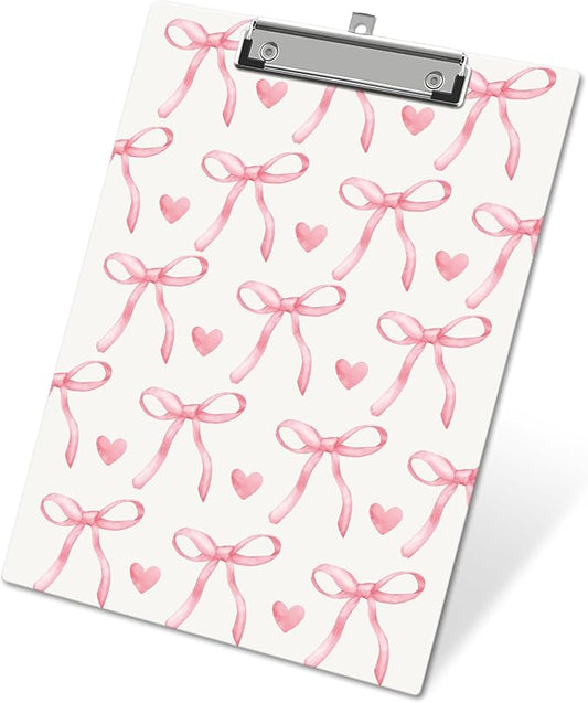 APIILVPQ Pink Clipboard，Bow Clipboards by Unknown