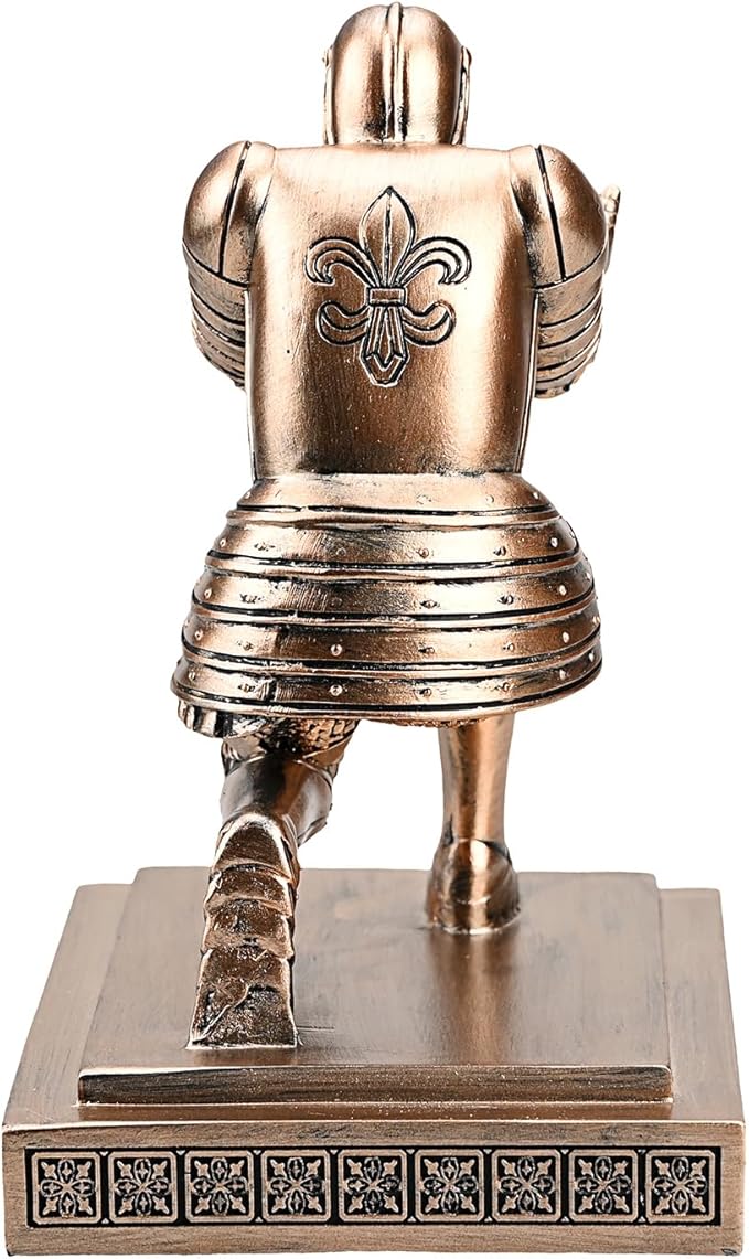 Knight Pen Holder Pen Stand Desk Organizers and Accessories Resin Pencil Holder as Gift with a Fancy Pen for Office and Home Desk Organizer (Bronze)-DeskLoop Office