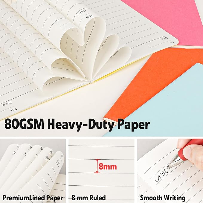 YesBes 100 Pack Mini Composition Notebook Bulk, Small Pocket Notebook 3.5 Inch - Image 5