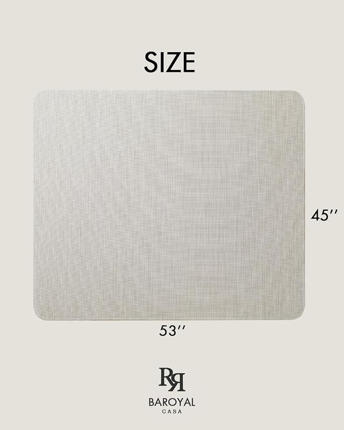 Baroyal Office Chair Mat for Hardwood Floor Under Desk Computer Rolling Chair - Image 6