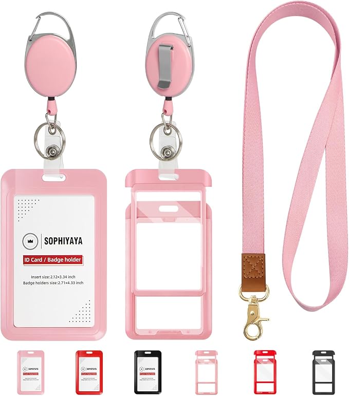 Badge Holder and Retractable Reel by SOPHIYAYA
