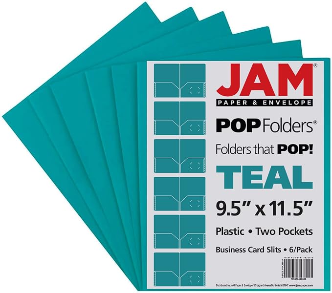 JAM PAPER Plastic 2 Pocket POP Folders - Image 7