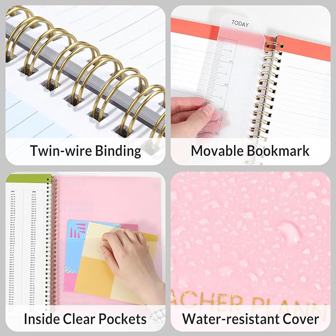 SUNEE Teacher Planner 2026-2027 Academic Year, Lite Lesson Planner Book - Image 6