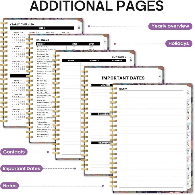 Planner 2026-2027, Academic Year Weekly and Monthly Calender Planner, from Jul - Image 5
