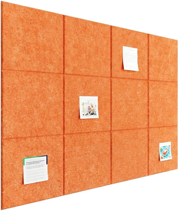 Felt Bulletin Board Tiles, Cork Board Alternative, 48 x 36 in | 0.35 in modular - Image 7