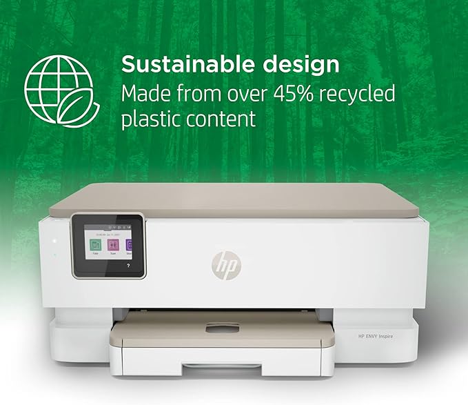 HP ENVY Inspire 7255e Wireless Color Thermal Inkjet Printer, Print, scan, copy, Easy setup,Mobile printing, Best-for-home, 3 month Instant Ink trial included-DeskLoop Office