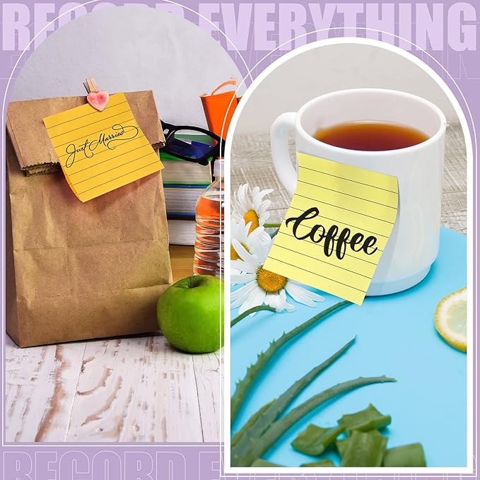 24 Pack Pop Up Sticky Notes 3 x 3 Refills 1200 Sheets Colored Sticky Notes Self Adhesive Memo Pads for Home Office Supplies(Light Colors, Line)-DeskLoop Office