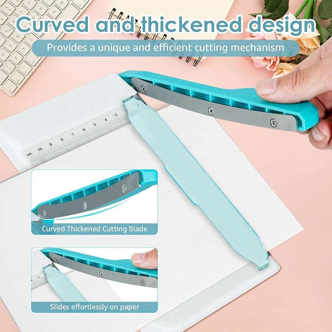 Small Paper Cutter 6 inch Cut Length, Non Slip Paper Trimmer Compact and - Image 7