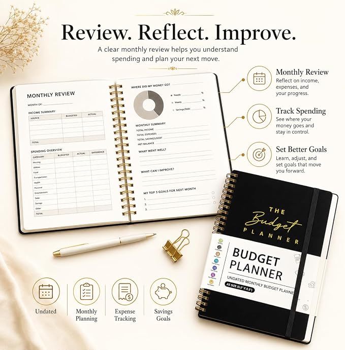 Budget Planner Account Book Monthly Expense Tracker, Saving & Debt Tracker - Image 4