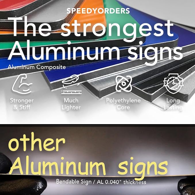 SPEEDYOOKS Custom Outdoor Metal Sign, Personalized Aluminum, Customized Safety - Image 2