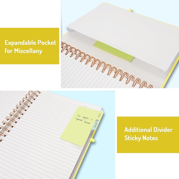 Forvencer Lined Spiral Journal Notebook - Image 5