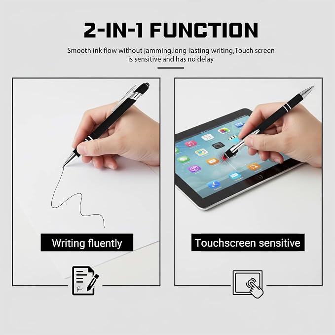 CRME 10pcs Inspirational Blue Pens Ballpoint Set Multi Tool Pens - Image 5