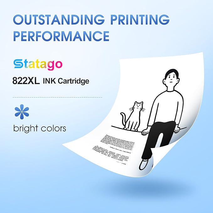 822XL Ink Cartridges Remanufactured Replacement for Epson 822 822XL T822 Ink Cartridge, 822xl Black Combo Pack for Workforce Pro WF-3820 WF-4833 WF-4830 WF-4820 Printer (2 Black)-DeskLoop Office