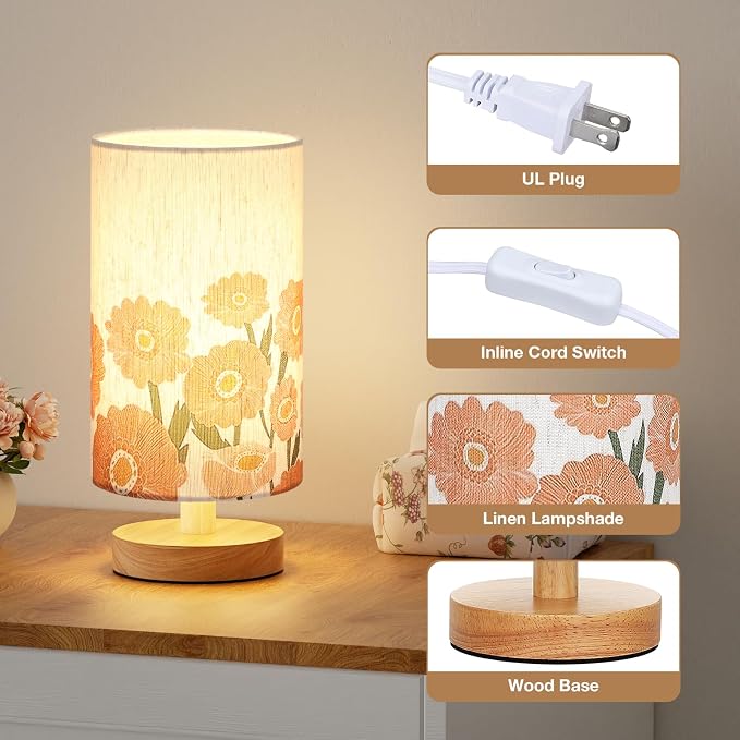 Fenmzee Sunflower Table Lamp for Bedroom - Image 2