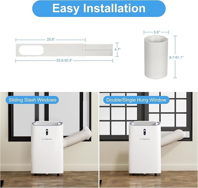 14,000 BTU Portable Air Conditioners for 700 Sq.Ft, 4-in-1 Room Air Conditioner with Cooling, Heating, Dehumidifier, Fan, Remote, Sleep Mode, Auto Swing, 24H Timer, Self-Evaporating Portable AC Unit-DeskLoop Office