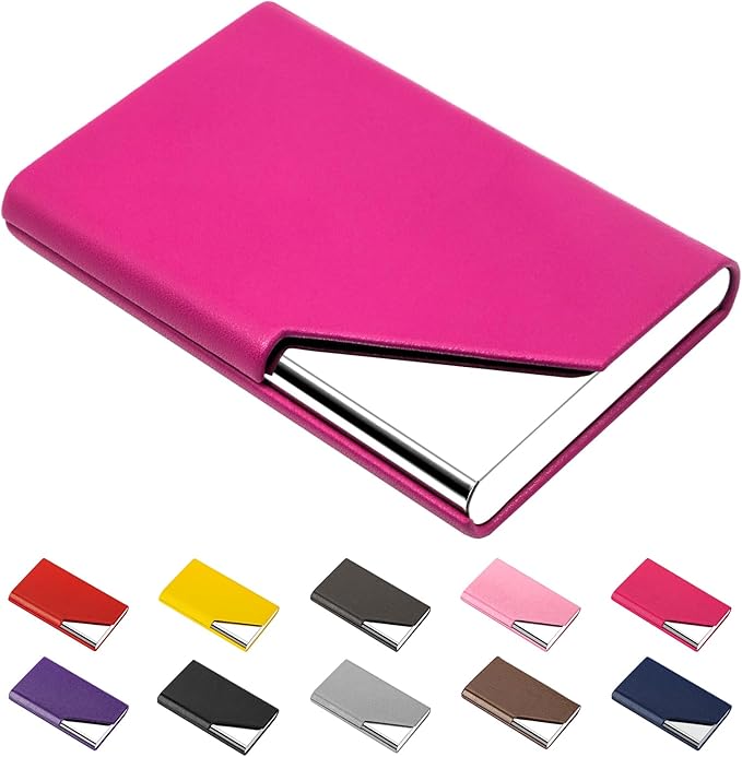 Padike Business Card Holder, Upgraded Leather Business Card Case Pocket Card by padike