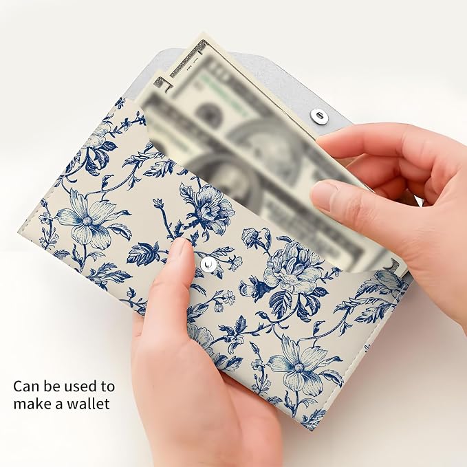 Cash Envelope Wallet Cute PU Leather Envelopes Bag - Image 4