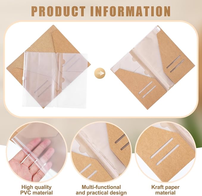 Mooliwe Journal Notebook Accessories Kit Include Travel Kraft File Folder - Image 3