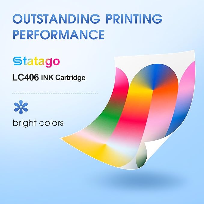 LC406 Ink Cartridges for Brother Printer for Brother LC406 LC406XL Ink Cartridge Work for MFC-J4535DW MFC-J4345DW MFC-J4335DW MFC-J5855DW MFC-J5955DW MFC-J6555DW MFC-J6955DW Printer (4 Pack)-DeskLoop Office